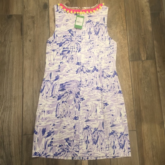 NWT Lilly Pulitzer Mila Shift Lilac Rock the Dock - Picture 6 of 8
